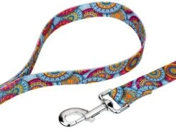 Country Brook Petz Sky Mandala Dog Leash (6 Foot, 1/2 Inch Wide)