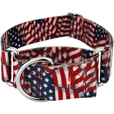 Country Brook Petz 1 1/2 Inch Patriotic Tribute Martingale Dog Collar 7 Country Brook Petz 1 1/2 Inch Patriotic Tribute Martingale Dog Collar - Image 7