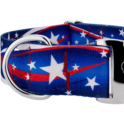 Country Brook Petz 1 1/2 Inch Premium Star Spangled Dog Collar 3 Country Brook Petz 1 1/2 Inch Premium Star Spangled Dog Collar - Image 3