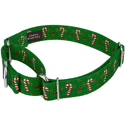 Country Brook Petz Candy Cane Christmas Martingale Dog Collar 3 Country Brook Petz Candy Cane Christmas Martingale Dog Collar - Image 3