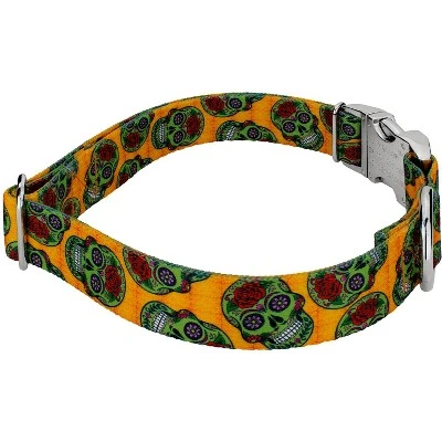 Country Brook Petz Premium Sugar Skulls Dog Collar (1 Inch, Extra Large) 2 Country Brook Petz Premium Sugar Skulls Dog Collar (1 Inch, Extra Large) - Image 2