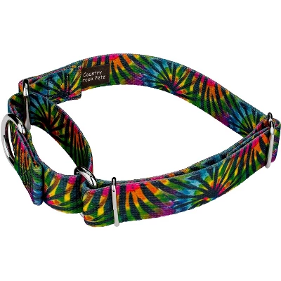 Country Brook Petz Tie Dye Stripes Martingale Dog Collar 1 Country Brook Petz Tie Dye Stripes Martingale Dog Collar