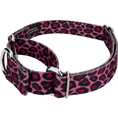 Country Brook Petz - Pink Leopard Martingale Dog Collar 1 Country Brook Petz - Pink Leopard Martingale Dog Collar