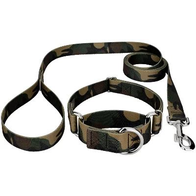 Country Brook Petz Woodland Camo Martingale Dog Collar And Leash 6 Country Brook Petz Woodland Camo Martingale Dog Collar And Leash - Image 6