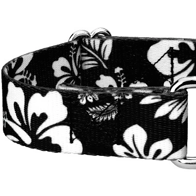 Country Brook Petz - Black Hawaiian Martingale Dog Collar 1 Country Brook Petz - Black Hawaiian Martingale Dog Collar