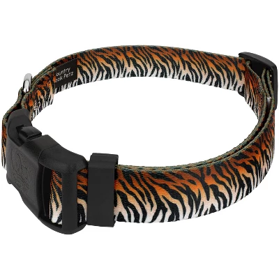Country Brook Petz Deluxe Bengal Tiger Stripes Dog Collar - Made In The U.S.A. (1 Inch, Extra Large) 1 Country Brook Petz Deluxe Bengal Tiger Stripes Dog Collar - Made In The U.S.A. (1 Inch, Extra Large)