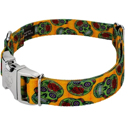 Country Brook Petz Premium Sugar Skulls Dog Collar (1 Inch, Extra Large) 1 Country Brook Petz Premium Sugar Skulls Dog Collar (1 Inch, Extra Large)