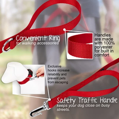 Country Brook Petz Sunflowers Deluxe Reflective Dog Leash 2 Country Brook Petz Sunflowers Deluxe Reflective Dog Leash - Image 2