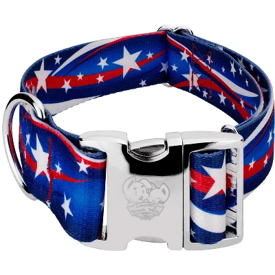 Country Brook Petz 1 1/2 Inch Premium Star Spangled Dog Collar 5 Country Brook Petz 1 1/2 Inch Premium Star Spangled Dog Collar - Image 5