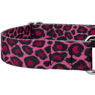 Country Brook Petz - Pink Leopard Martingale Dog Collar 3 Country Brook Petz - Pink Leopard Martingale Dog Collar - Image 3