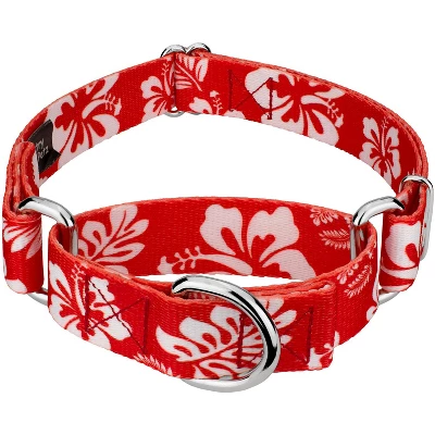Country Brook Petz - Red Hawaiian Martingale Dog Collar 7 Country Brook Petz - Red Hawaiian Martingale Dog Collar - Image 7