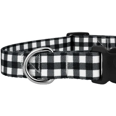 Country Brook Petz Deluxe Black & White Buffalo Plaid Dog Collar And Leash 4 Country Brook Petz Deluxe Black & White Buffalo Plaid Dog Collar And Leash - Image 4