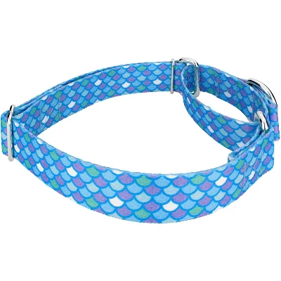 Country Brook Petz - Mermaid Scales Martingale Dog Collar 2 Country Brook Petz - Mermaid Scales Martingale Dog Collar - Image 2