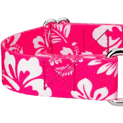 Country Brook Petz - Pink Hawaiian Martingale Dog Collar 4 Country Brook Petz - Pink Hawaiian Martingale Dog Collar - Image 4