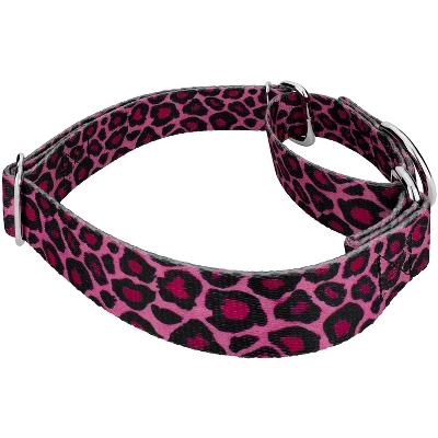 Country Brook Petz - Pink Leopard Martingale Dog Collar 2 Country Brook Petz - Pink Leopard Martingale Dog Collar - Image 2