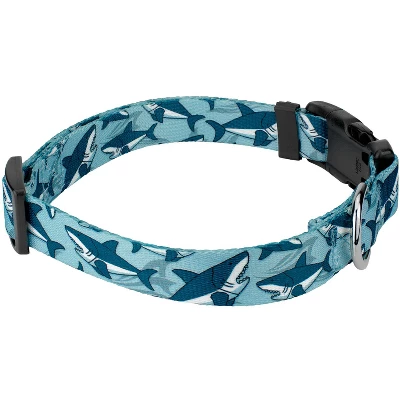 Country Brook Petz Deluxe Sharks Dog Collar And Leash 2 Country Brook Petz Deluxe Sharks Dog Collar And Leash - Image 2