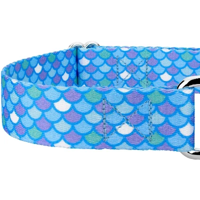Country Brook Petz - Mermaid Scales Martingale Dog Collar 3 Country Brook Petz - Mermaid Scales Martingale Dog Collar - Image 3