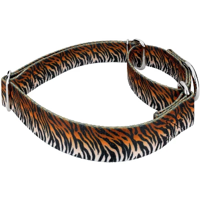 Country Brook Petz - Bengal Tiger Stripes Martingale Dog Collar 2 Country Brook Petz - Bengal Tiger Stripes Martingale Dog Collar - Image 2