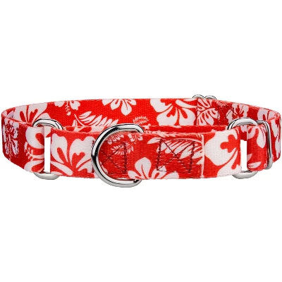 Country Brook Petz - Red Hawaiian Martingale Dog Collar 4 Country Brook Petz - Red Hawaiian Martingale Dog Collar - Image 4