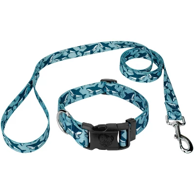 Country Brook Petz Deluxe Sharks Dog Collar And Leash 5 Country Brook Petz Deluxe Sharks Dog Collar And Leash - Image 5